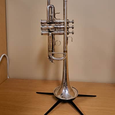 EARLY ELKHART BACH 236 C TRUMPET, 34XXX M BORE, CORPORATION BELL image 1
