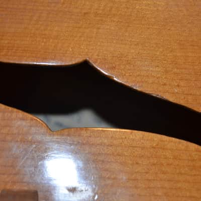 Epiphone Blackstone archtop acoustic 1940's Natural, project guitar. image 9