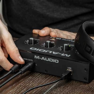 M-Audio M-TRACK DUO 2-Ch USB Audio Recording Interface w Preamp & Phantom Power image 8