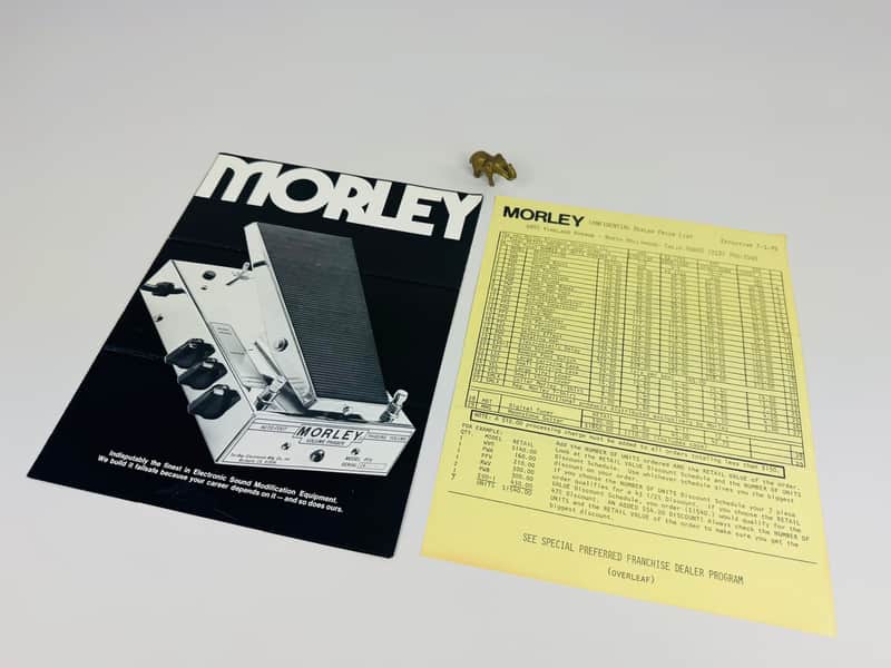Morley Effects Brochure & Dealer Price List 1979 image 1