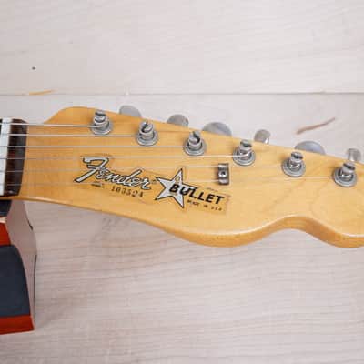 Fender Bullet S-2 1981 Red USA "V" Neck Telecaster Style SS w/ Bag image 3