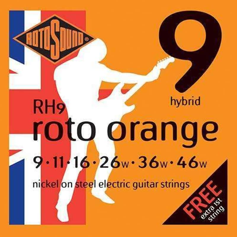 Rotosound Electric Guitar Strings RH9 Roto Orange Orange