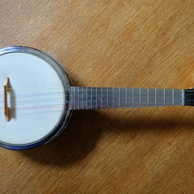 Dixie Banjo Ukulele (Banjolele) 1950's Chrome image 2