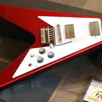Minty! 2024 Gibson Custom Shop 1967 Reissue Flying V Electric Guitar Sparkling Burgundy + COA OHSC image 6