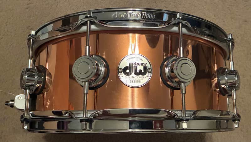 DW  Collector’s Cooper 3mm 5.5x14 Snare Drum image 1