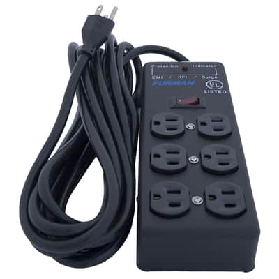 Furman SS-6B 6 Plug Outlet 15A AC Surge Power Strip Conditioning 15A 2 Pack image 3