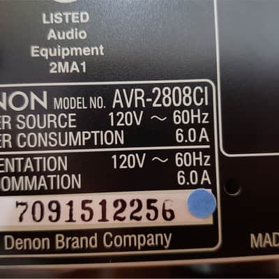 Denon AVR-2808CI 7.1 110 watts x 7 HDMI Surround Receiver image 10