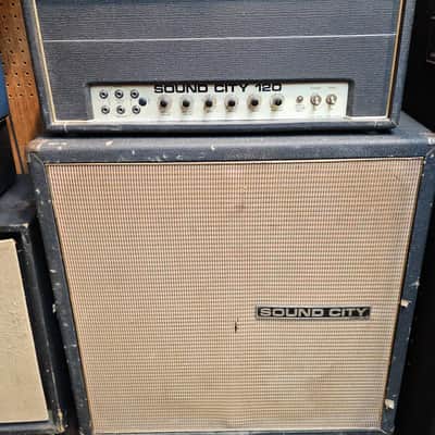 Sound City L120 Vintage Tube Amp Head and Cabinet image 1
