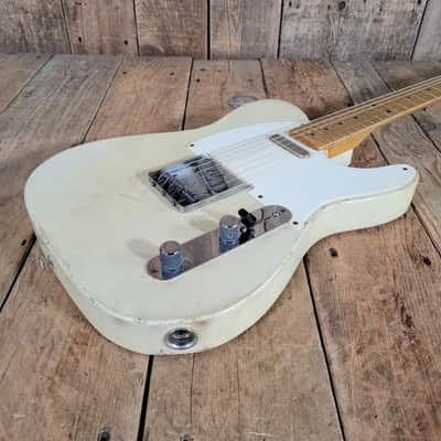 Danocaster Single Cut V Neck 2013 - White Blonde image 9