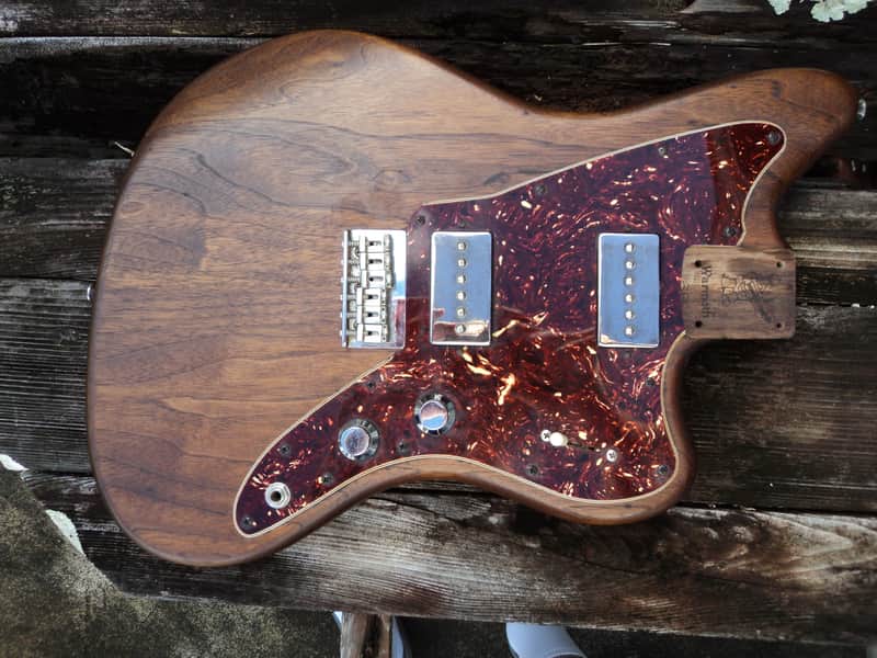 Warmoth Jazzmaster Body HH Walnut image 1