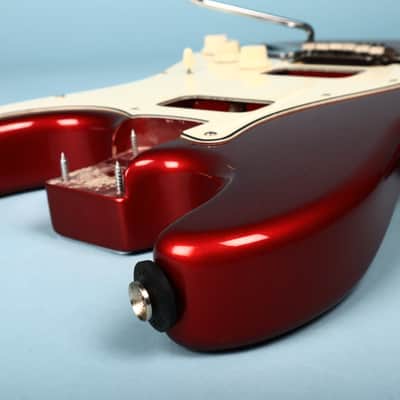 2003 Squier Stratocaster Loaded HH Humbucker Configuration Guitar Red Body image 12