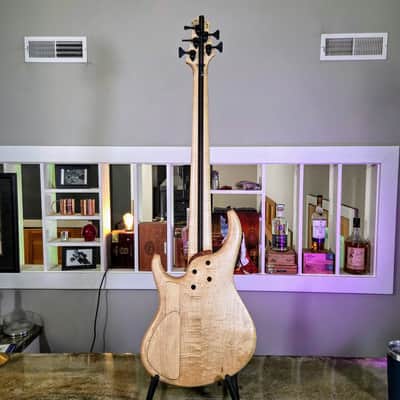 MTD 535-24 with Quilted Makore Top, Flamed Maple Body & Birdseye Maple Fingerboard image 13