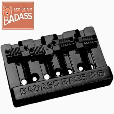 NEW Leo Quan® Badass® Bass III BRIDGE for Fender Precision Jazz GROOVED - BLACK