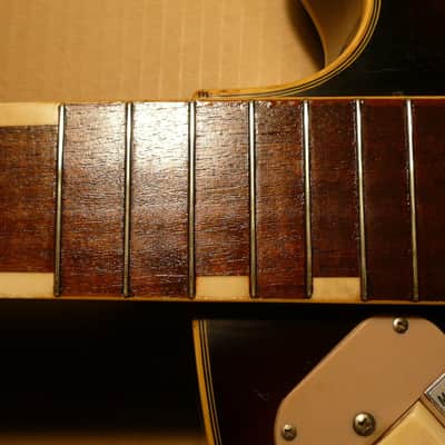 Teisco EP-8 1960's 2 Tone Sunburst Hollow Body Guitar image 22