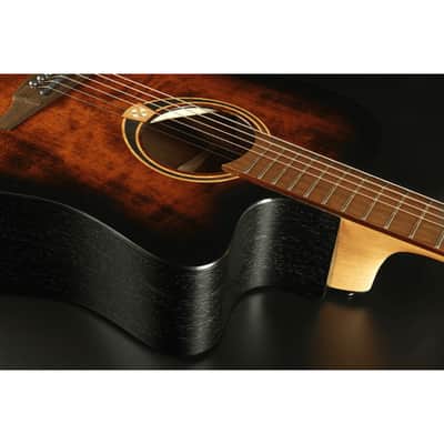 Lag T70DCE-B&B Tramontane 70 Dreadnought Cutaway Solid Sitka Spruce Top Okoume Neck 6-String Acoustic-Electric Guitar image 6