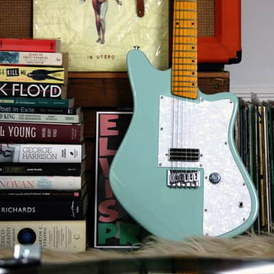 Lindo Rosetta Seafoam Green Electric Guitar and Padded Gig Bag image 9