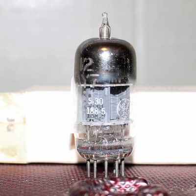 GE JG 12AY7 6072 GRAY PLATE BENT REC [] GETTER TIGHT BALANCE NOS+ NIB VINTAGE 1955 image 2