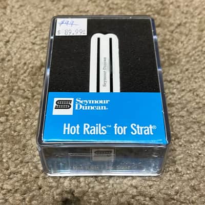 Seymour Duncan SHR-1b Hot Rails Strat White Bridge image 3