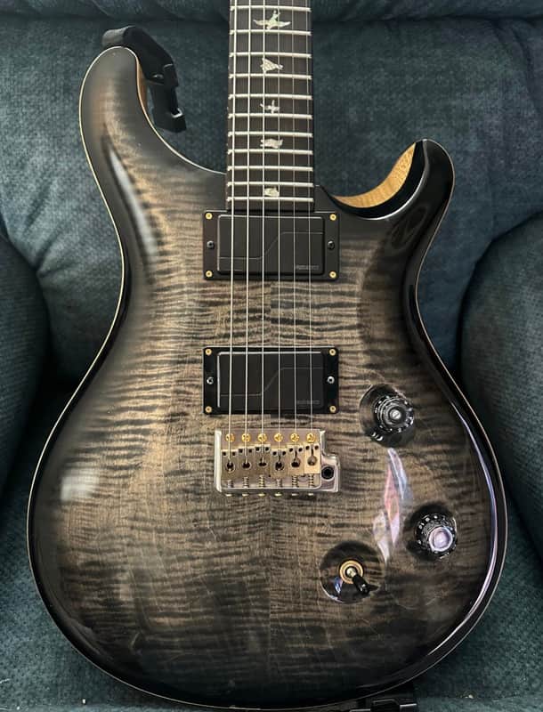 PRS Custom 24 Wood Library Charcoal burst Fishman Fluence modern pickups image 1