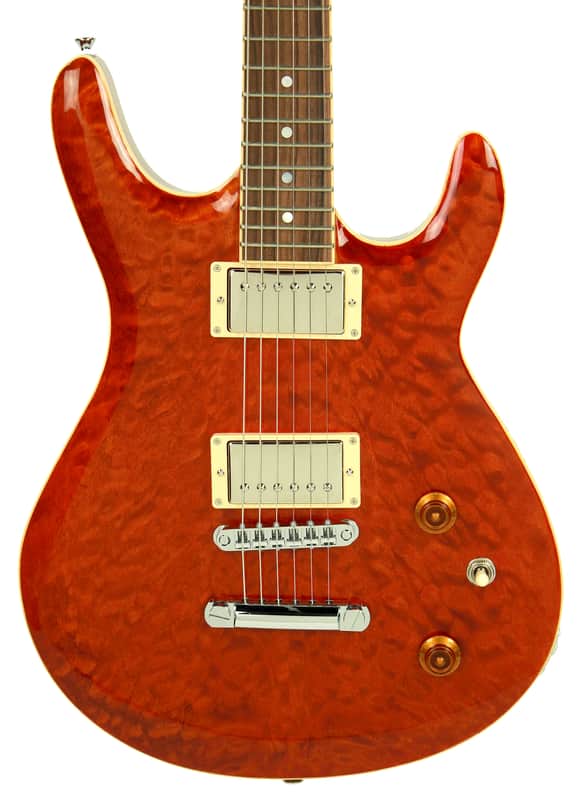 Kurt Wilson Semi-Hollow KW-S7DXL in Trans Amber 13116 image 1