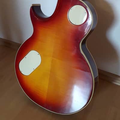 Rare , Vintage Jan Akkerman by Framus.  1974 (74K) Manufacture. Sunburst Semi Acoustic Jazz Guitar image 5