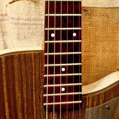 ~1959 Silvertone-Danelectro U-1 Model 1300 Brown Faux Wood Grain image 8