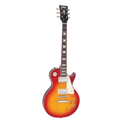 Vintage ReIssued Series V100 'Flame Top' - Flm Cherryburst - Open Box image 1