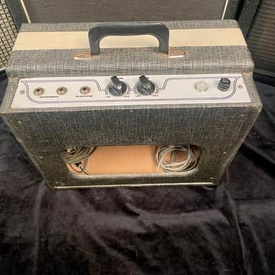 Supro/Valco Comet Double Neck 6/6-String Lap Steel 1956 white w/ supro amp image 18