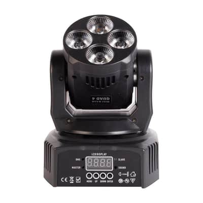 ColorKey Mover Miniwash QUAD 4 MKII Moving Head Wash Light Fixture with 12W RGBW LEDs and 25-Degree Beam Angle (Black) image 3