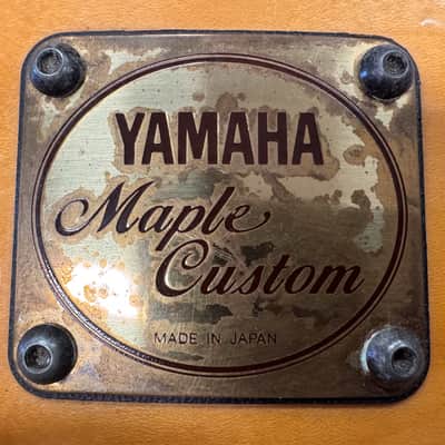20" x 16" Yamaha Maple Custom MBD1020 Bassdrum Vintage Natural image 3