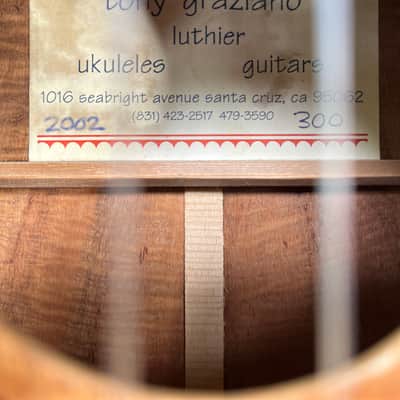 Graziano Koa Pineapple Tenor Ukulele - Exquisite Flamed Koa image 12