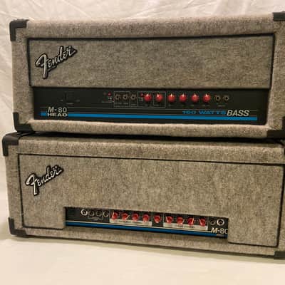 Fender M-80 Pro Red Knob Guitar Amp Head 1990s image 12