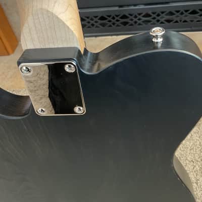 Esquire 1 3/8” Knotty Pine Body ‘59 Les Paul sized neck Custom Build image 11