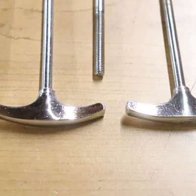 Ludwig USA 4 3/4" Chrome T Rods 8pk Vintage 1960's -70's image 3