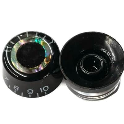 Black Abalone Speed Knobs LP Multicolor Blue Green Amber Pink Set of 4 B-Stock image 4