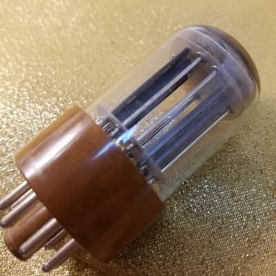 CBS perfect Matched Pair (2) JAN-CHY-5692 tNOS AT1000 TESTED Vacuum Tubes military brown base premium like 6SN7 dual triode 1956-1958 image 21