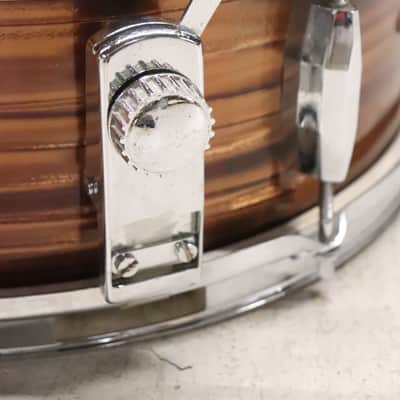 Pearl 5.5x14" 8-Lug Tiger Eye Pearl Snare Drum Vintage 1960's MIJ image 5