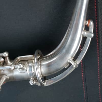 ultra-RARE silver Martin Handcraft Committee I pro alto sax overhauled art-deco city skyline search lights edition aka Mars attacks Earth image 8
