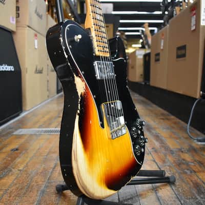 Fender Custom Shop Limited Edition '70s Telecaster Custom Heavy Relic Bleached 3-Color Sunburst w/Hard Case image 2