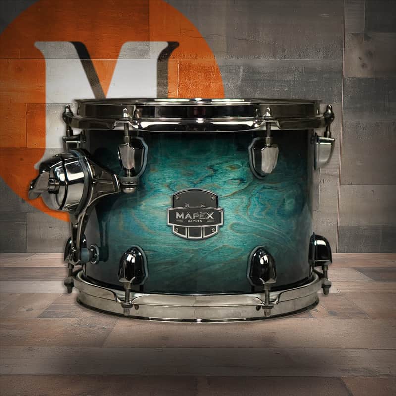 Mapex Saturn V 12  In. x8 In. Rack Tom - Deep Water Maple Burl (Open Box) (SVT1208BMSL) image 1