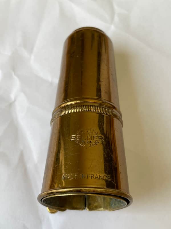 Vintage Selmer Paris Tenor Saxophone Ligature and Cap Set - Listing #1 image 1