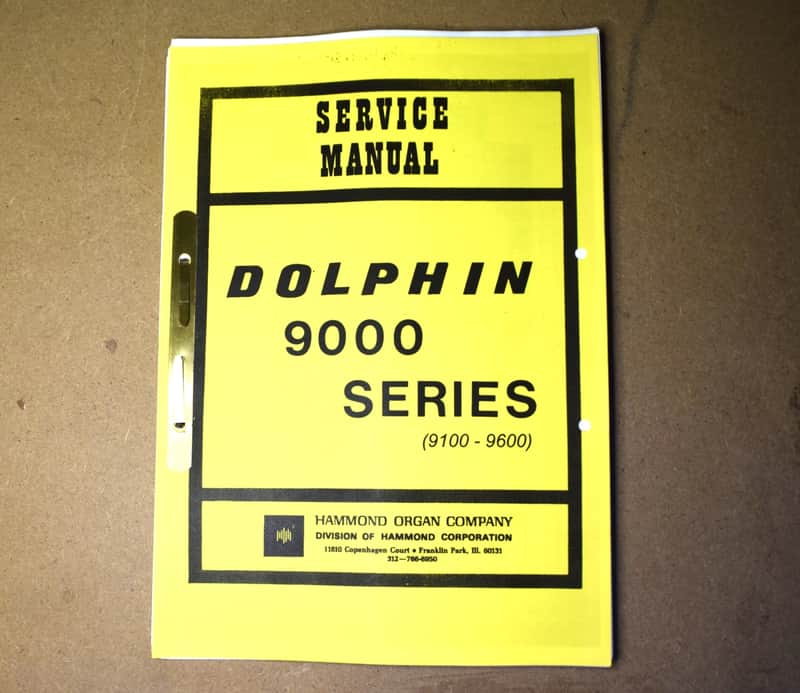 Hammond 9000 (9100 9122 9600) series Dolphin  Service Manual & Schematics - Technical Repair Guide - Vintage imagen 1