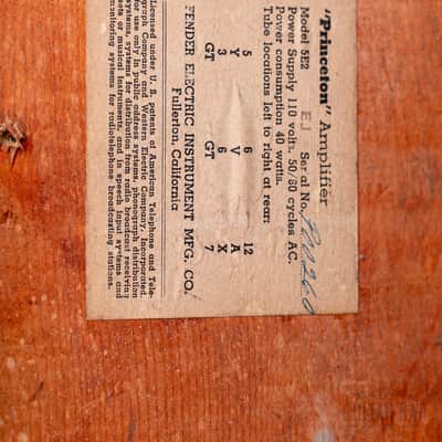1955 Fender Princeton Tweed Vintage Tube Amp Narrow Panel Big Box 5F2 Circuit w/ Jensen image 13