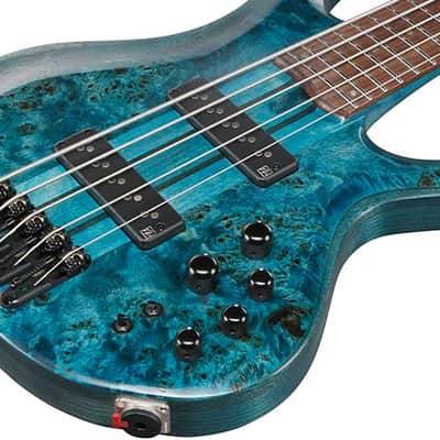 Ibanez BTB946 COL 6 String Electric Bass. Cosmic Blue Low Gloss image 13