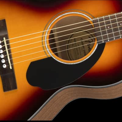 Fender CP-60S Parlor Acoustic Guitar - Sunburst image 4