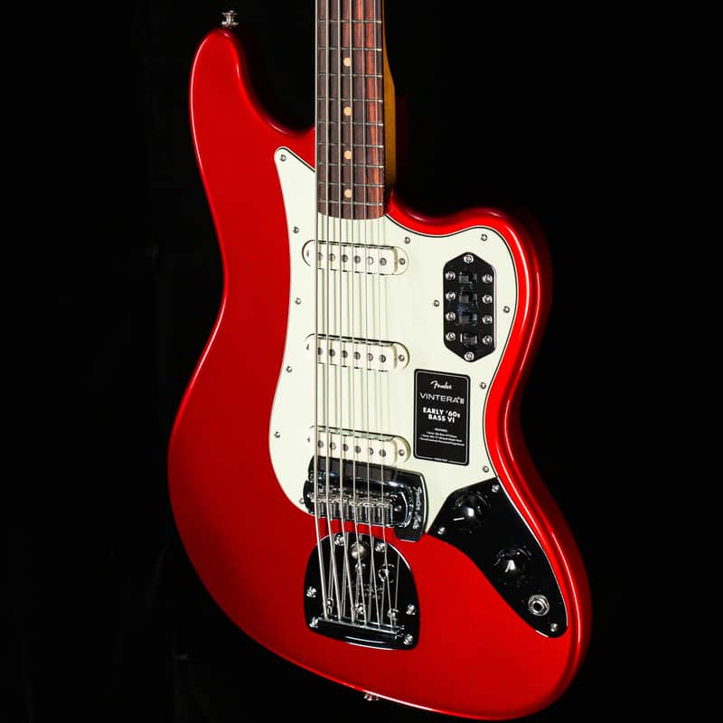 Fender Vintera III Early '60s Bass VI, Rosewood Fingerboard, Candy Apple Red (944) image 1