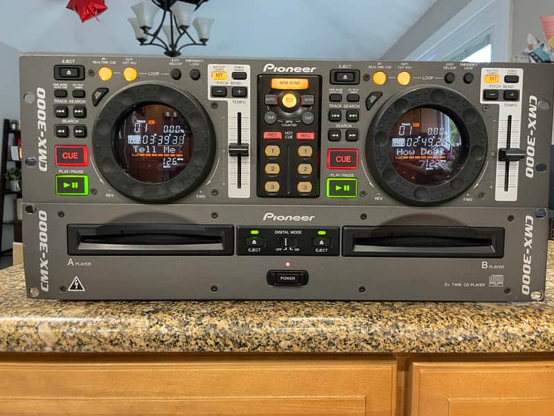 Pioneer CMX-3000 Dual CD Twin Professional Rackmount Deck DJ CDJ