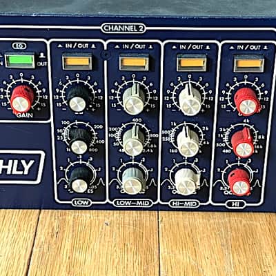 Ashly Blueface Model SC-66A Vintage 4-Band Stereo Parametric Equalizer, 3 Rack Space. Very Good Condition Bild 5