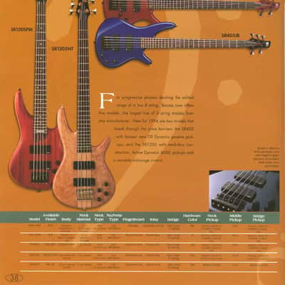 Ibanez SR1305-OL SR1305PM Soundgear Bass 1993 - 1997 - Oil image 10