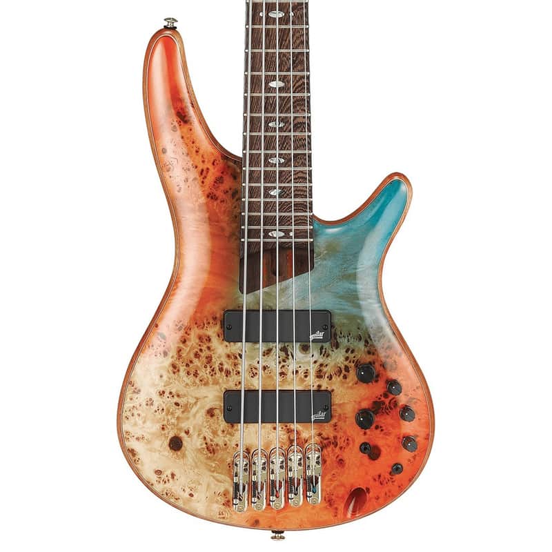 Ibanez Premium SR1605D 5-String Bass Guitar - Autumn Sunset Sky image 1